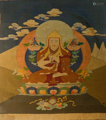 CHINESE KESI THANGKA OF JE TSONGKHAPA