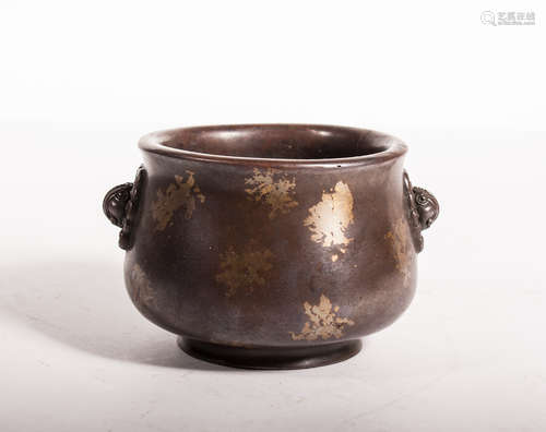 CHINESE BRONZE CENSER WITH MARK