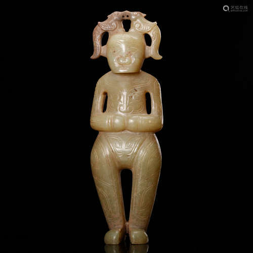 CHINESE JADE FIGURINE