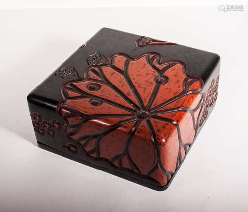 CHINESE LACQUER WOOD BOX