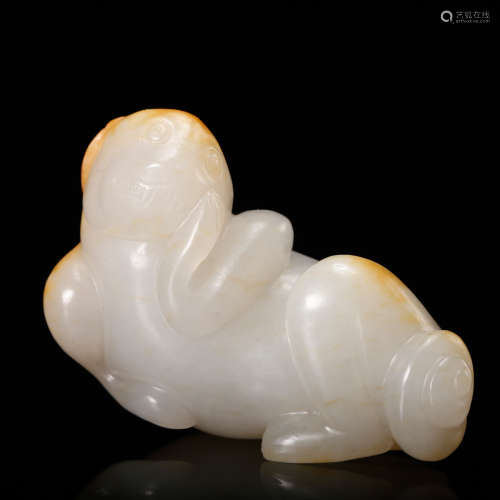 CHINESE WHITE JADE BEAST