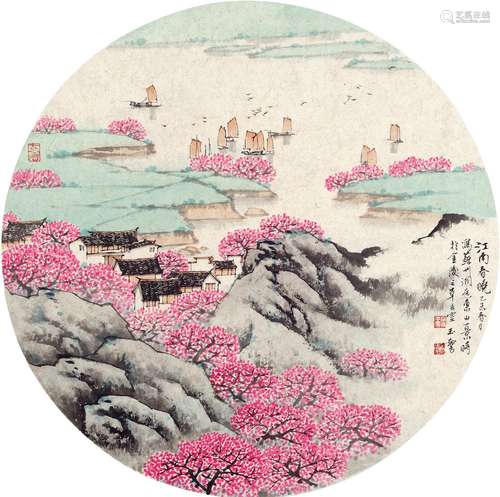 宋玉麟（b.1947） 江南春晓 镜片 设色纸本