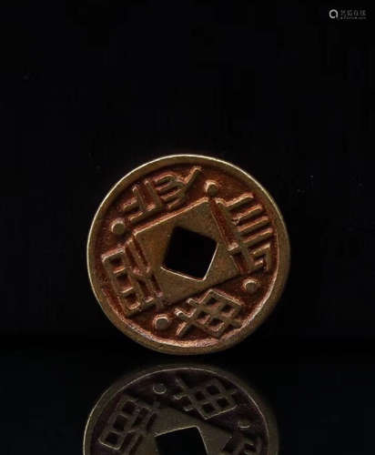 AD202-220, A GOLD COIN, HAN DYNASTY