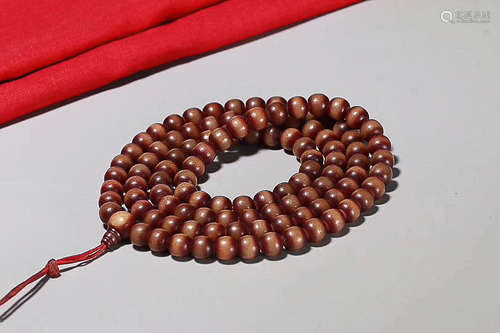 A TIBRTAN WINE RED BODHI BUDDHA BEAD