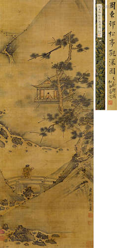 周臣（1460–1535） 抱琴访友图 立轴 纸本水墨