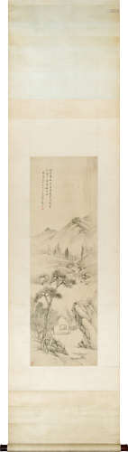 戴熙（1801～1860） 林泉读书图 立轴 绢本