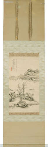 戴熙（1801～1860） 霜过林塘 立轴 纸本