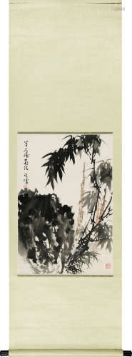孙其峰（b.1920） 春竹雨后 立轴 纸本