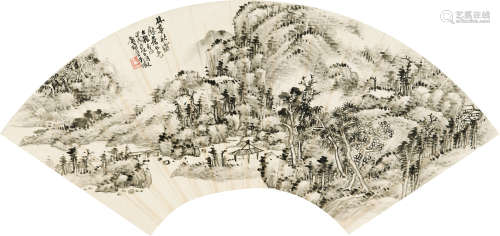 吴征（1878～1949） 山水 扇面 纸本