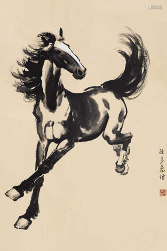 孙多慈（1913～1975） 奔马 镜芯 纸本水墨