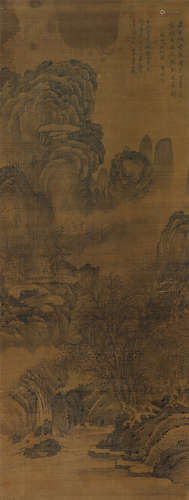 王时敏（1592～1680） 空岚积翠 立轴 绢本水墨