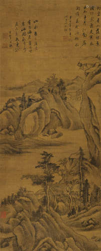 董其昌（1555～1636） 秋居图 镜心（片） 纸本水墨