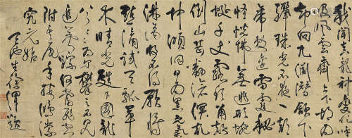 徐渭（1521～1593） 草书 镜心（片） 纸本水墨