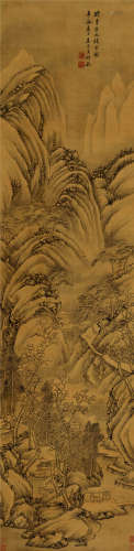 王时敏（1592～1680） 1661年作 积雪图 立轴 绢本水墨