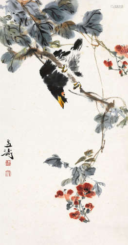 王雪涛（1903～1982） 花鸟 立轴 纸本水墨