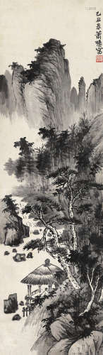 萧谦中（1883～1944） 1925年作 松溪草堂 立轴 纸本水墨