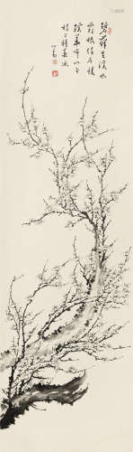 溥儒（1896～1963） 梅花图 镜芯 绢本设色