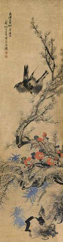 任伯年（1840～1896） 梅花双燕 立轴 纸本设色