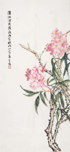 郭东洲（1875～1958） 一家春色 镜心 设色纸本