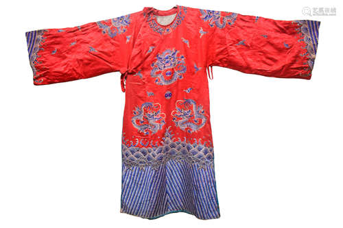 SILK EMBROIDERED 'DRAGON' ROBE