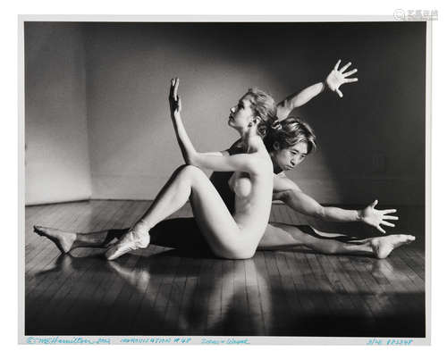 MICHAEL HAMILTON 'ZEENA & WAYNE' NUDE BLACK AND WHITE PHOTO