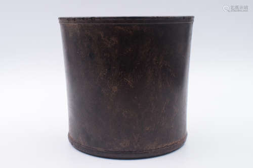 ZITAN WOOD BRUSH POT