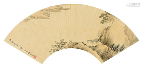张之万（1811～1897） 山水 立轴 设色纸本