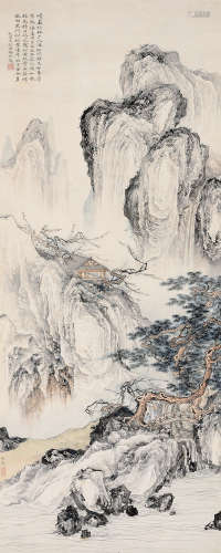 刘锡永（1914～1973） 山水 立轴 设色纸本