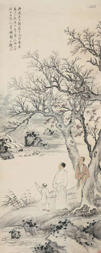 陶绍原(1814-1865)问道图