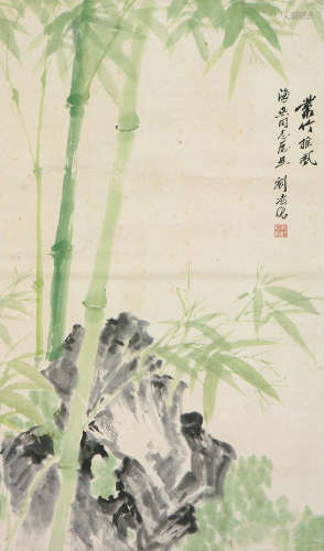 刘凌仓(1907-1992)叶竹摇风