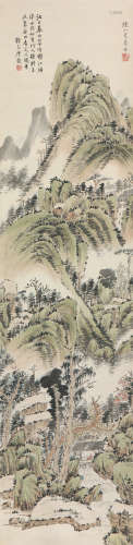 徐志摩(1897-1931)陆小曼(1903-1965)江上春山