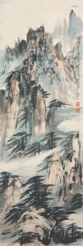 黑伯龙(1915-1989)群峰青色
