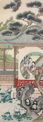 陈缘督(1902-1967)赏秋图