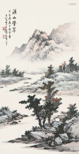 黄君璧(1898-1991)溪山耸翠