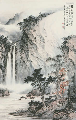 黄君璧(1898-1991)绿树荫翠
