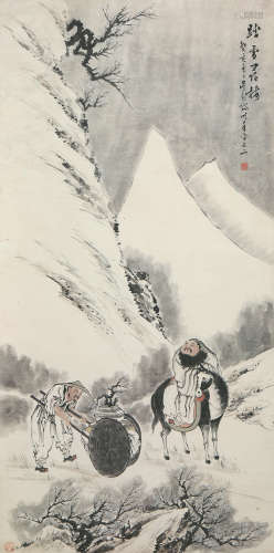 吴观岱(1862-1929)踏雪寻梅