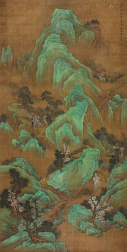 陆治(1496-1576)青绿山水