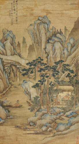 文嘉(1501-1583)溪山访友