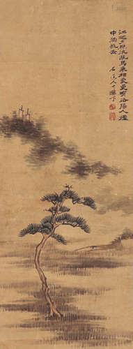 石涛(1642-1708)夕照归帆
