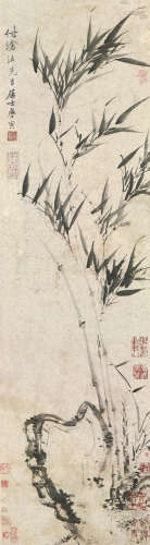 唐寅(1470-1524)竹石图