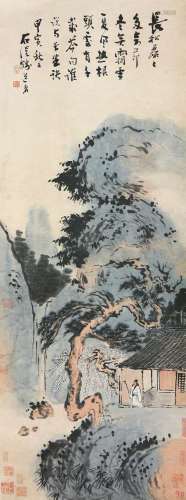 石溪(1612-?)长松霜雪