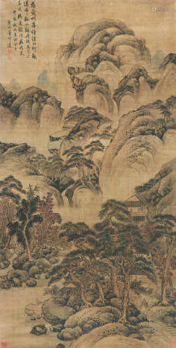 董邦达(1696-1769)秋山飞瀑