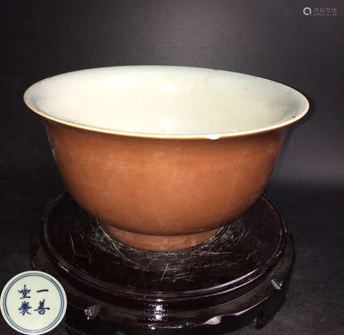 YISHANTANG MARK RED GLAZED BOWL