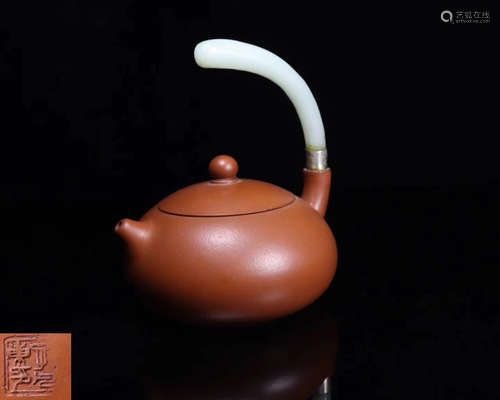 A KONGFANDONG MARK ZISHA TEAPOT