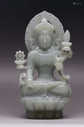 HETIAN JADE BUDDHA ORNAMENT