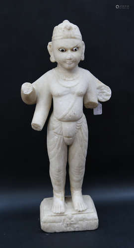 19th Century white marble figure