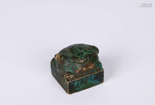 A chinese han dynasty bronze seal