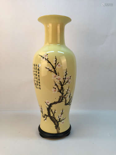 A porcelain vase with painting