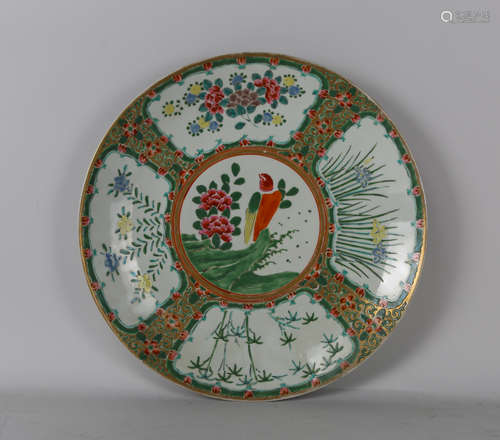 Chinese famille rose plate