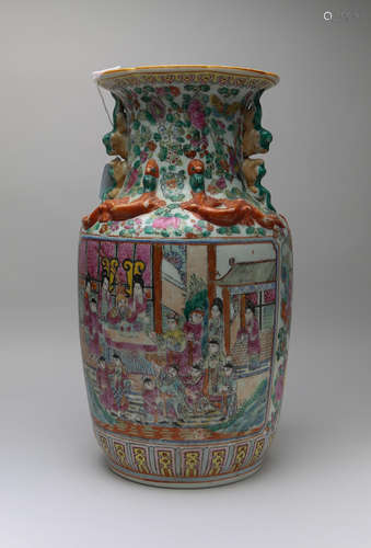 Chinese famille rose vase